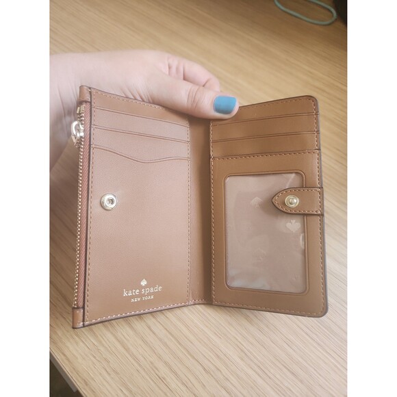 Kate Spade Brown Pebbled Leather Small Wallet - Picture 6 of 8